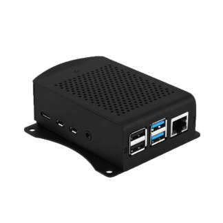 Gehäuse für Raspberry Pi 4, Aluminium, mit VESA-Halterungen 75x75 - braspi